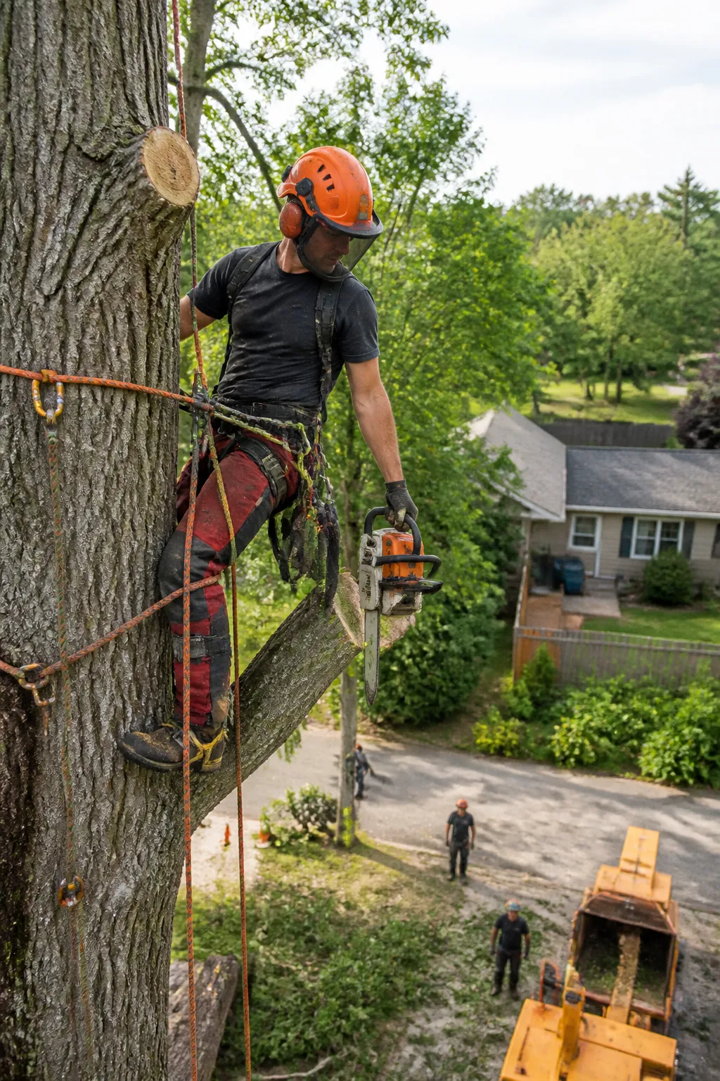 Edmonton Tree Removal Arborist at Work